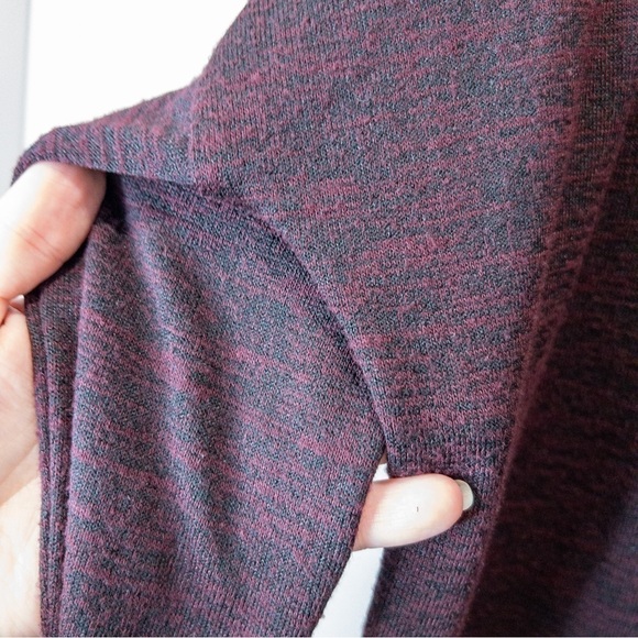 Rag & Bone Womens Size Small Oversized V Neck Sweater in Burgundy Colorblock - Picture 6 of 11